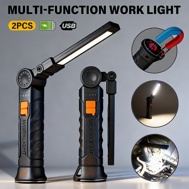 Outdoor Lighting B&Q - Senter LED COB Portabel Lampu Kerja