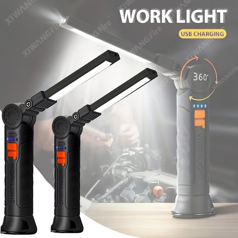 Outdoor Lighting B&Q - Lampu Kerja Senter LED Isi Ulang