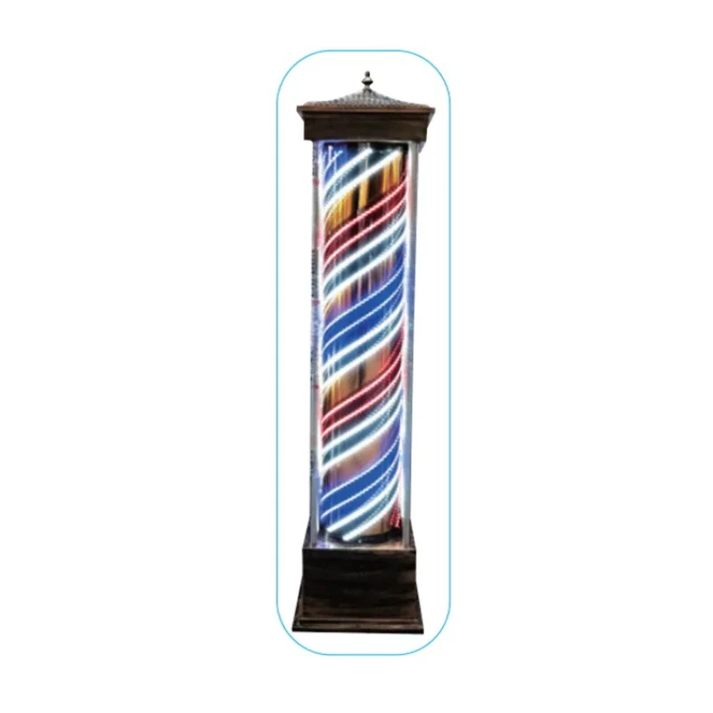 Outdoor Lighting On Sale - Tiang lampu pangkas rambut berputar warna