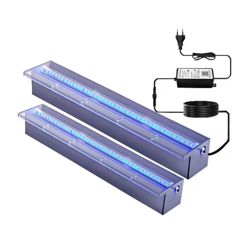 Pond Light Submersible - Air Terjun Dinding Akrilik Transparan dengan