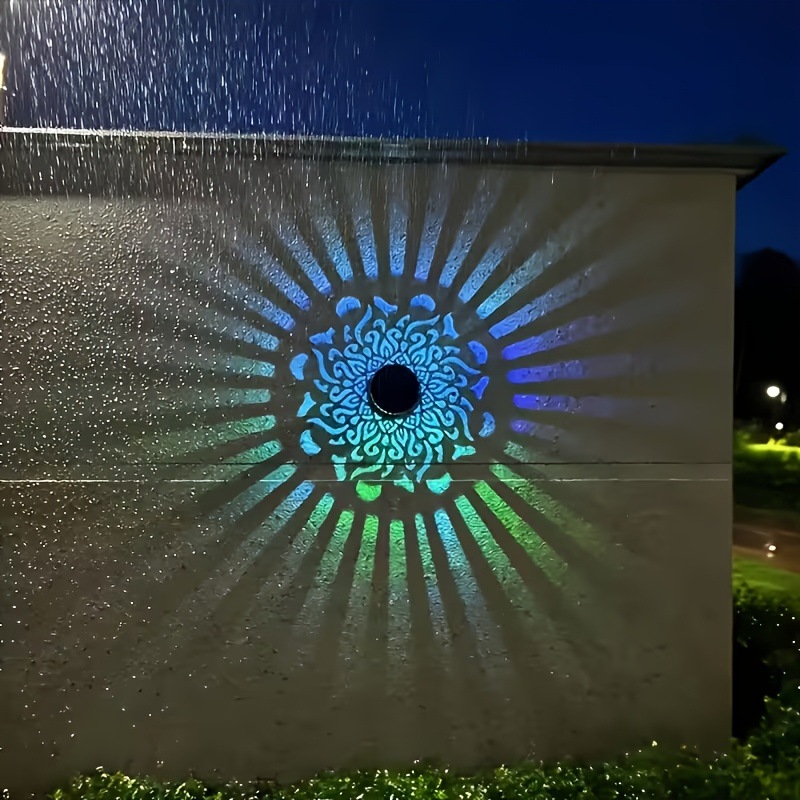 Outdoor Lighting With Outlet - Lampu Dinding LED Tenaga Surya Proyeksi