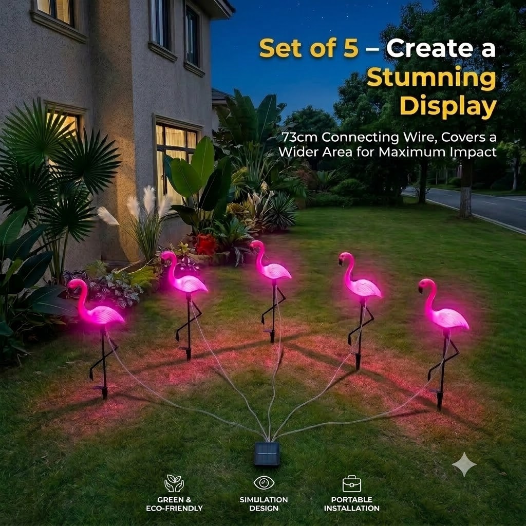 Lampu Taman Flamingo Tenaga Su - Outdoor Lighting Driveway ulasan dan harga