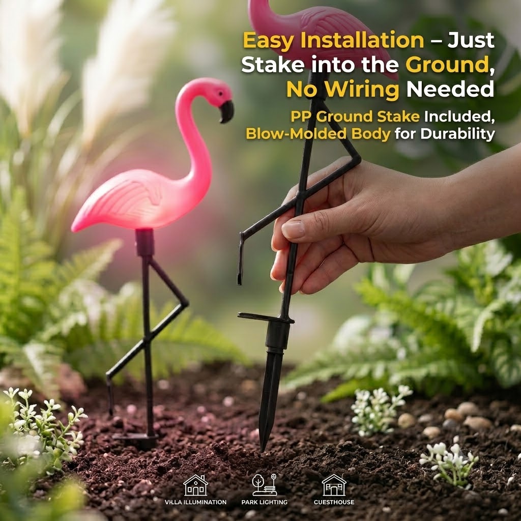 Lampu Taman Flamingo Tenaga Su - Outdoor Lighting Driveway ulasan dan harga