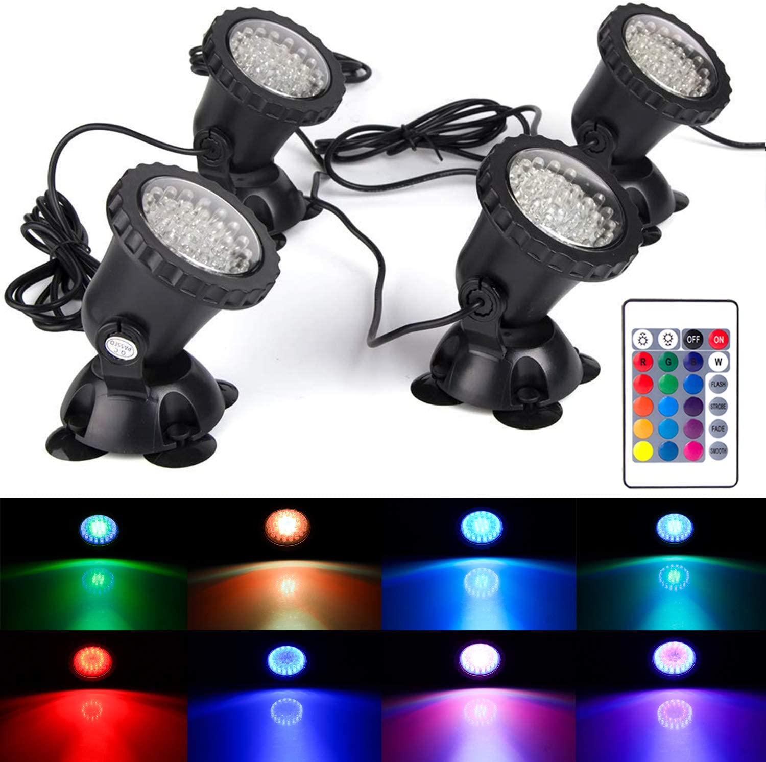 RGB LED Lampu Bawah Air IP68 L - Pond Light Submersible ulasan dan harga