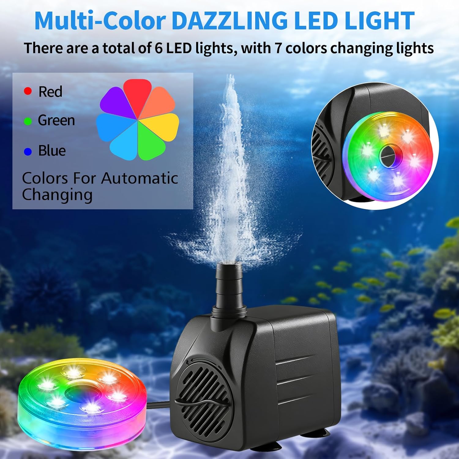 Pompa Air Submersible 210GPH d - Pond Light Submersible ulasan dan harga