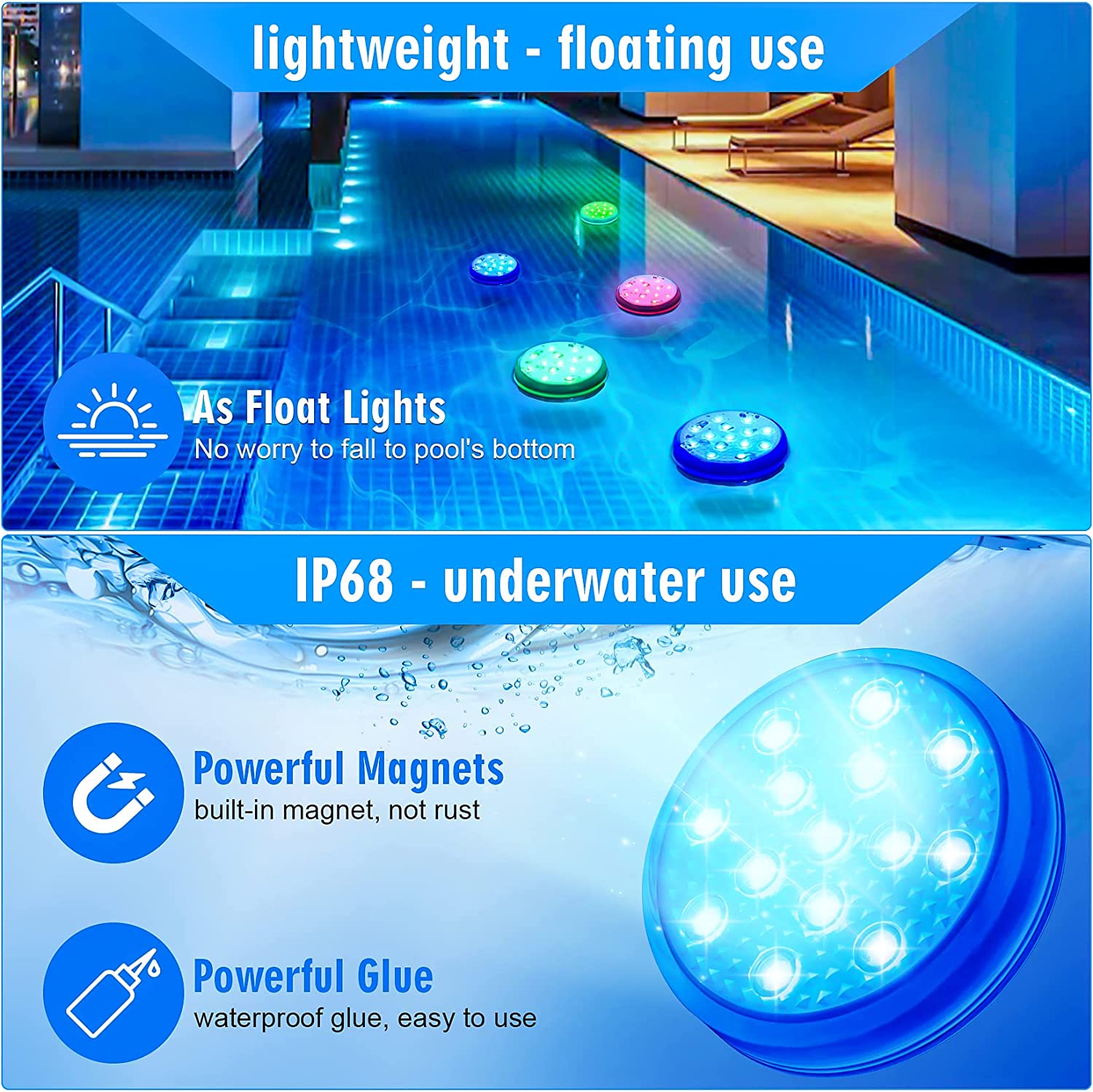 Lampu kolam renang bawah air d - Pond Light Submersible ulasan dan harga
