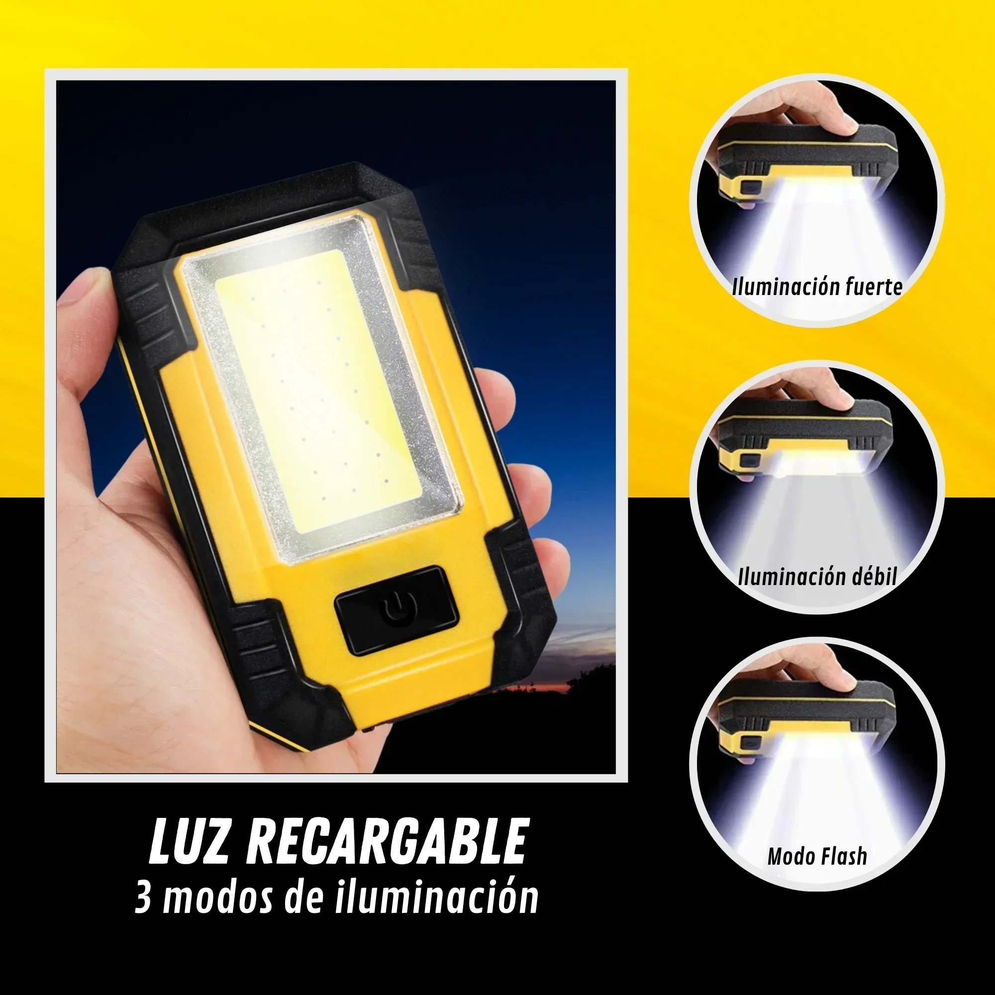 Lampu Kerja Isi Ulang 4000mAh  - Outdoor Lighting B&Q ulasan dan harga