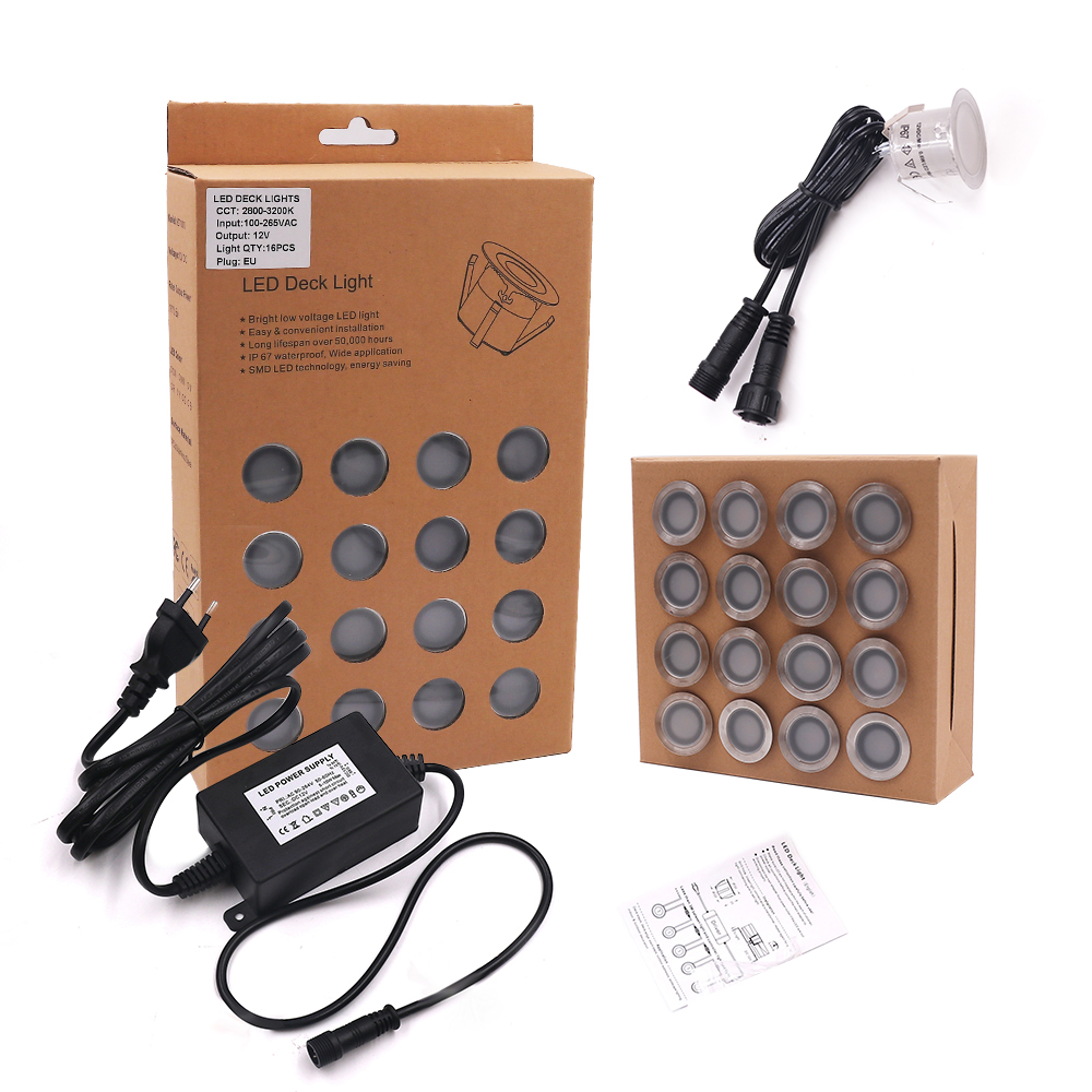 DC12V RGB Lampu Dek LED IP67 T - Deck Step Light ulasan dan harga