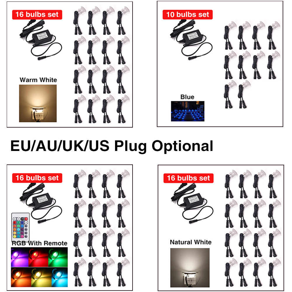 DC12V RGB Lampu Dek LED IP67 T - Deck Step Light ulasan dan harga
