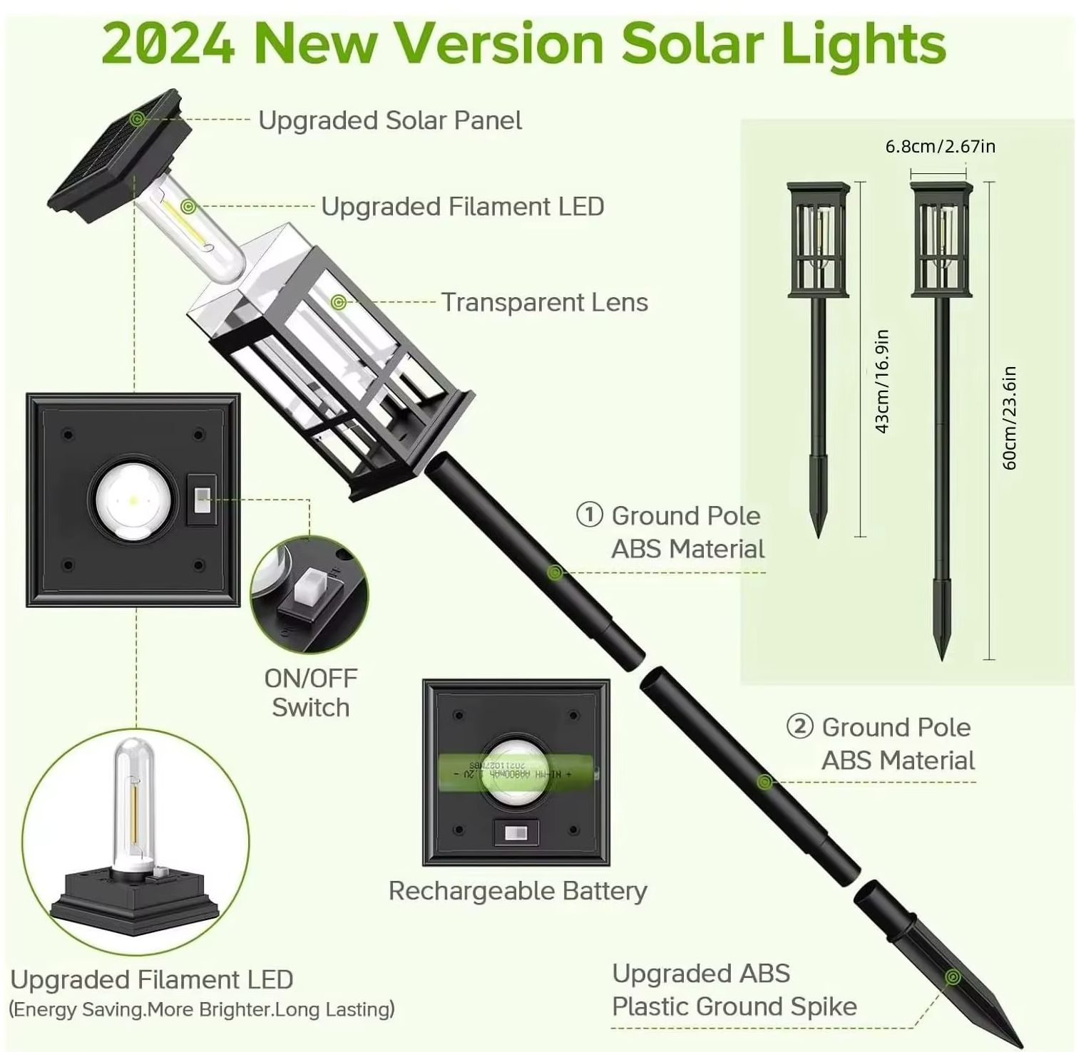 Lampu Jalur Tenaga Surya Lampu - Outdoor Lighting Driveway ulasan dan harga