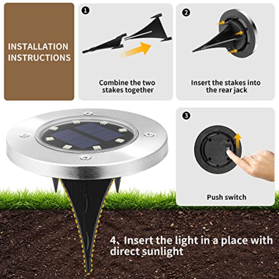 Lampu Tenaga Surya Tahan Air u - Outdoor Lighting Driveway ulasan dan harga