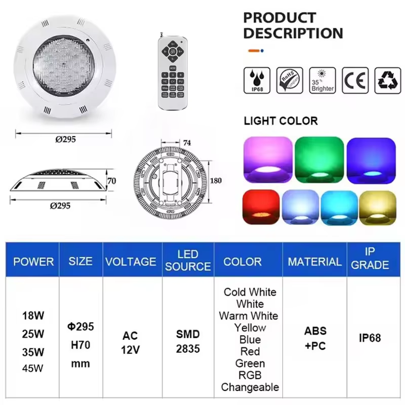 Lampu Kolam Renang Bawah Air L - Pond Light Submersible ulasan dan harga