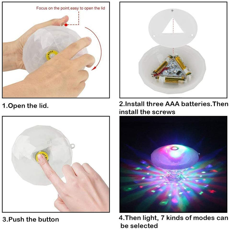Lampu bawah air LED, lampu man - Pond Light Submersible ulasan dan harga