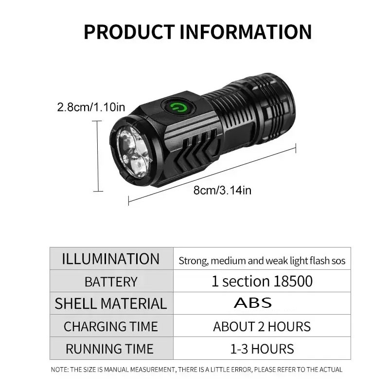 Senter Mini 3LED dengan Klip P - Outdoor Lighting B&Q ulasan dan harga