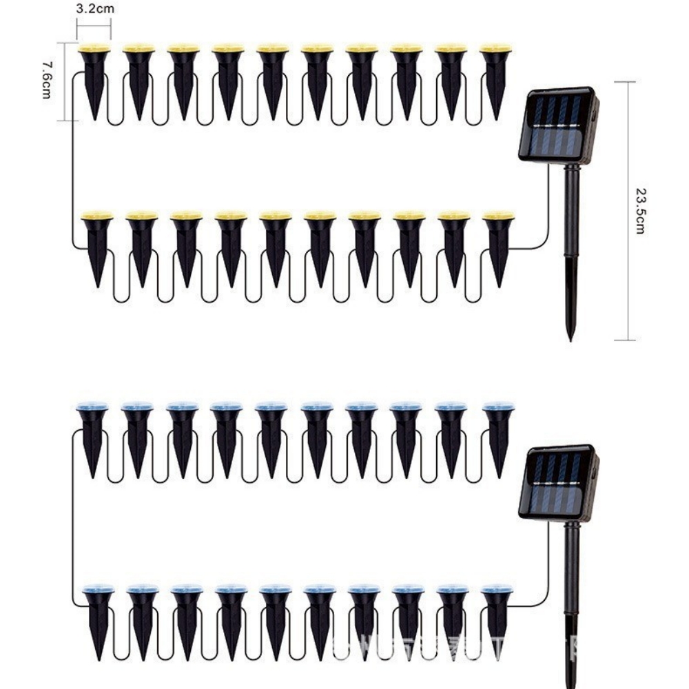 Lampu Taman Tenaga Surya 30/20 - Outdoor Lighting Driveway ulasan dan harga