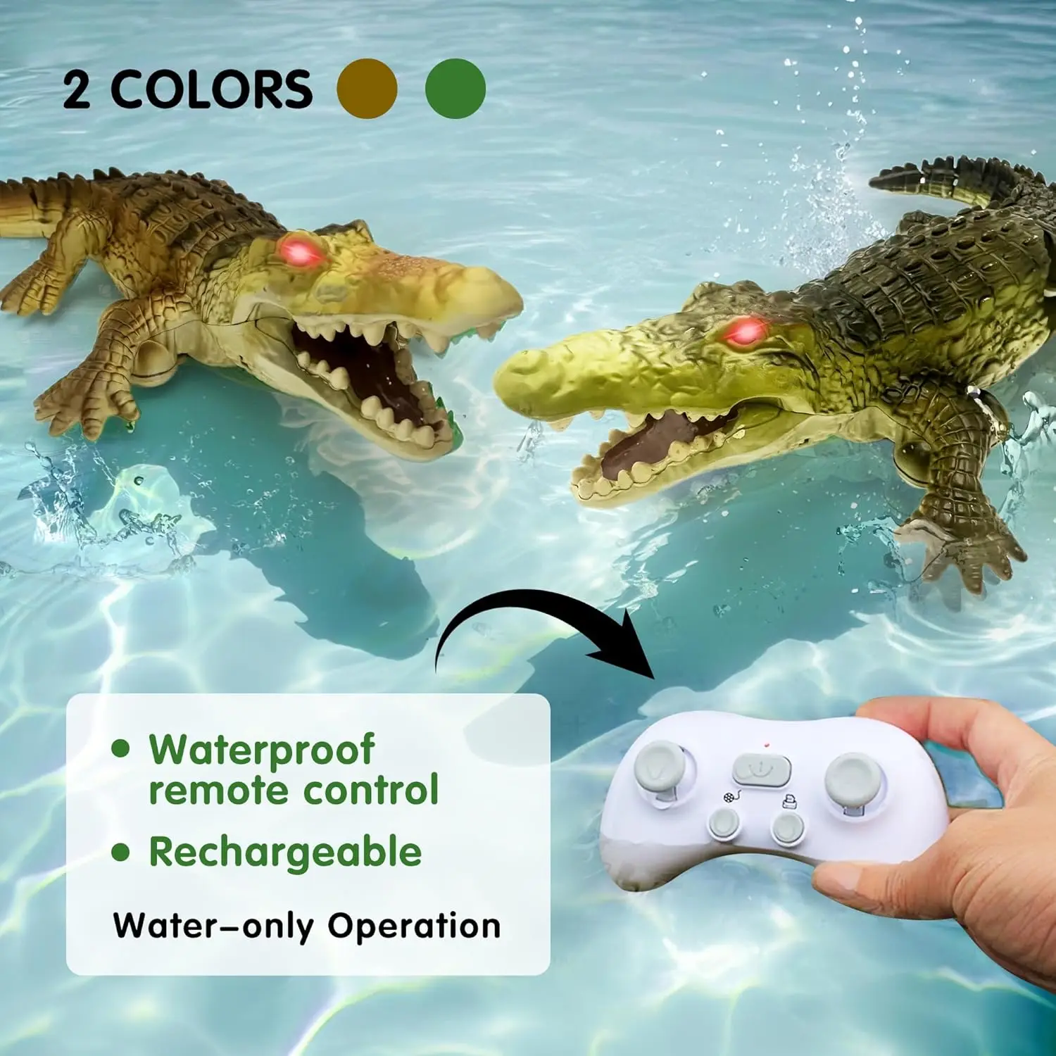 Mainan Air Buaya Remote Contro - Pond Light Submersible ulasan dan harga
